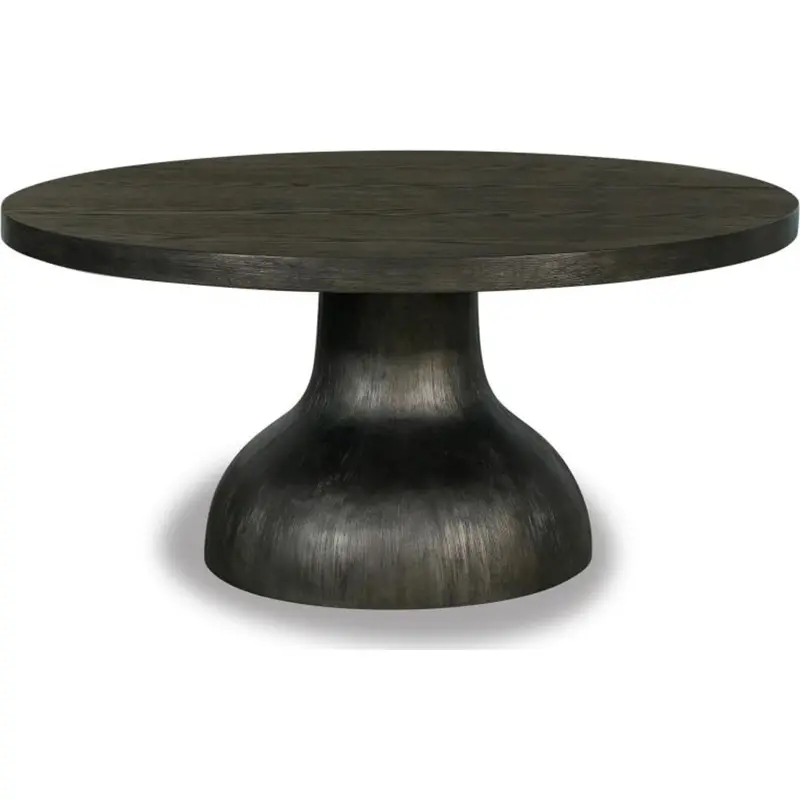 Bosley Coffee Bean Finish Coffee Table With Solid Wood Top 1