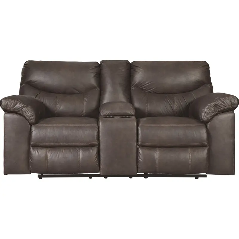 Boxberg Teak Reclining Loveseat Featuring Center Console 1