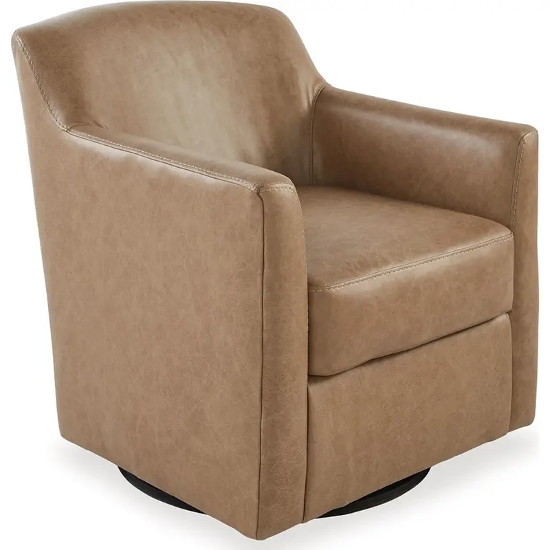 Bradney Tumbleweed Fabric Swivel Accent Chair 1