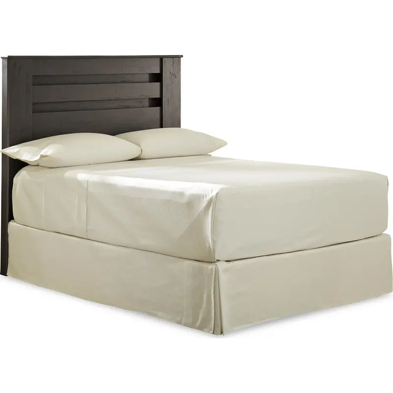 Brinxton Charcoal Gray Full-Size Panel Headboard With Clean Lines 1