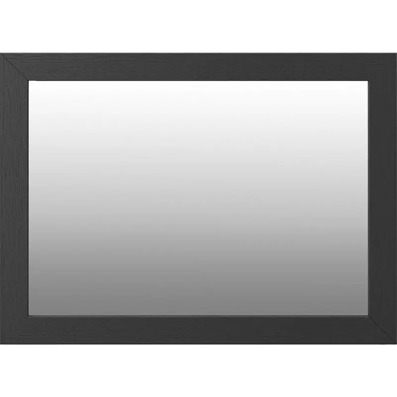 Broachmyn Black-And-Gray Beveled Mirror With Metal Accents 1