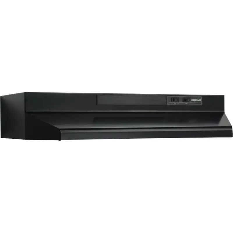 Broan 30-Inch Black Ductless Range Hood (Bu230Bl) 1