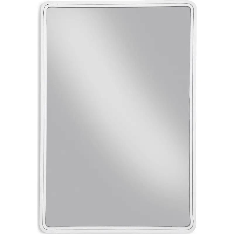 Brocky Rectangular Wall Mirror – 24.25" X 36.13" Silver Frame 1