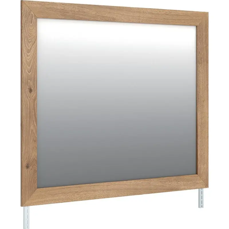Brozmont Tan Full-Length Wall Mirror With Frame 1