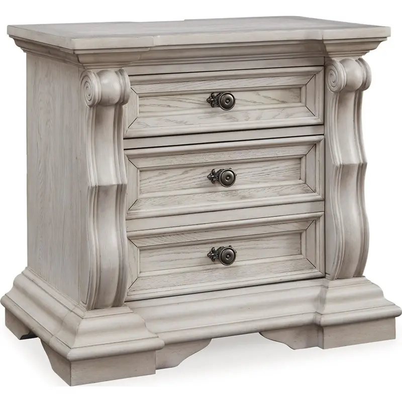 Bruchandi Antique White Nightstand 1