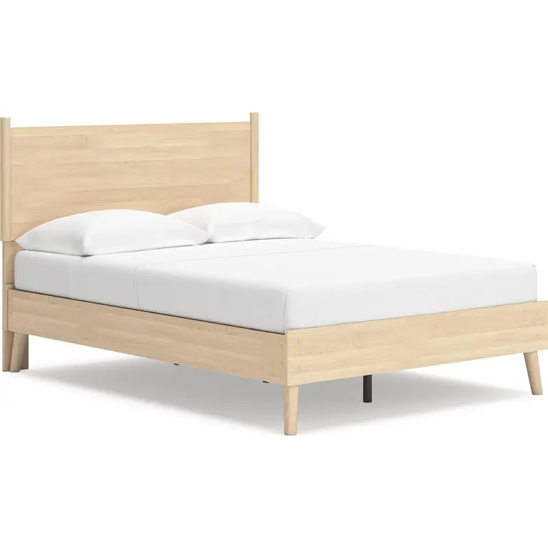 Cabinella Tan Full Platform Bed 1