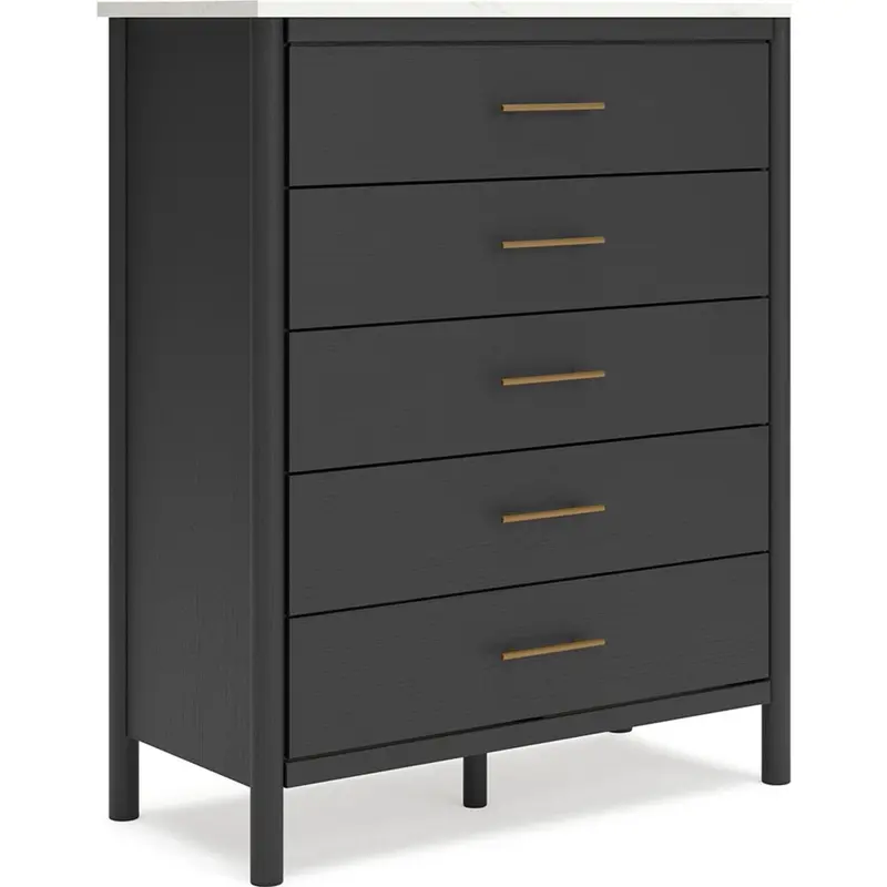 Cadmori Black-And-White Two-Tone Chest Of Drawers 1