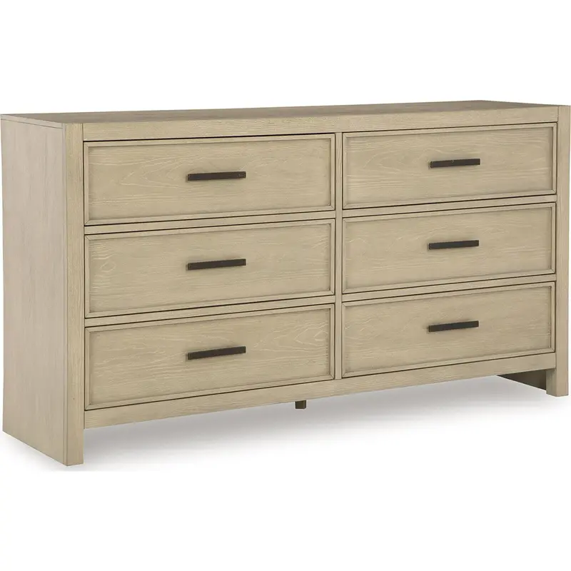 Calmoro Gray 7-Drawer Dresser With Minimalist Finish 1