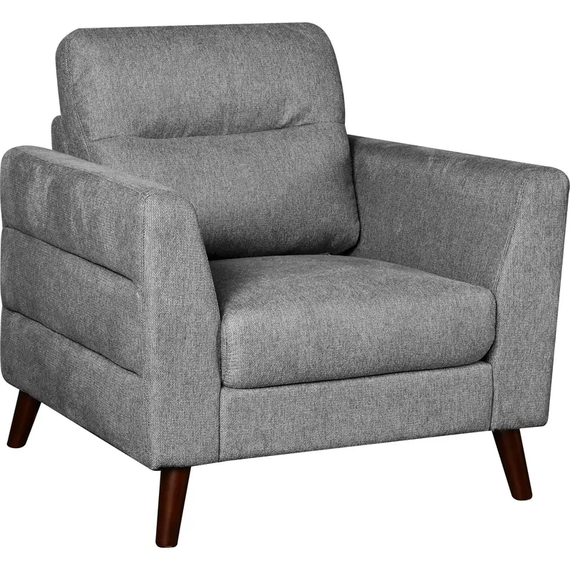 Calum Allure Dark Grey Upholstered Chair – Contemporary Accent Seating 1