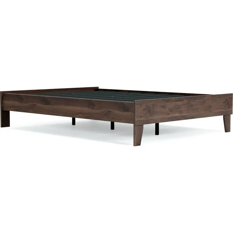 Calverson Full Platform Bed In Mocha Finish 1