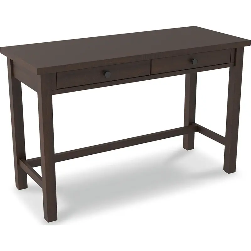 Camiburg Warm Brown Writing Desk – Compact Home Office Solution 1