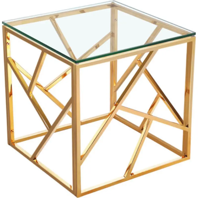Carole Gold Accent End Table 1