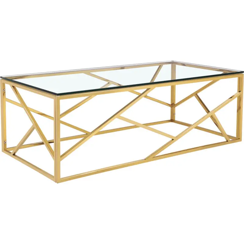 Carole Gold-Finished Coffee Table 1