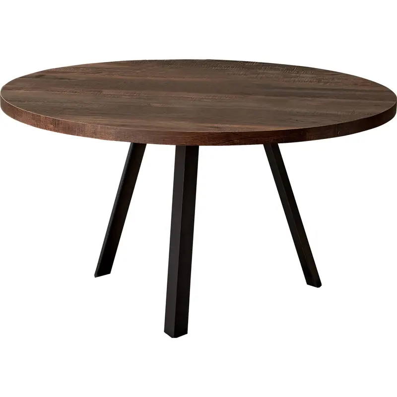 Caroline Brown Wood Coffee Table – Rustic Modern Center Table With Storage Shelf 1