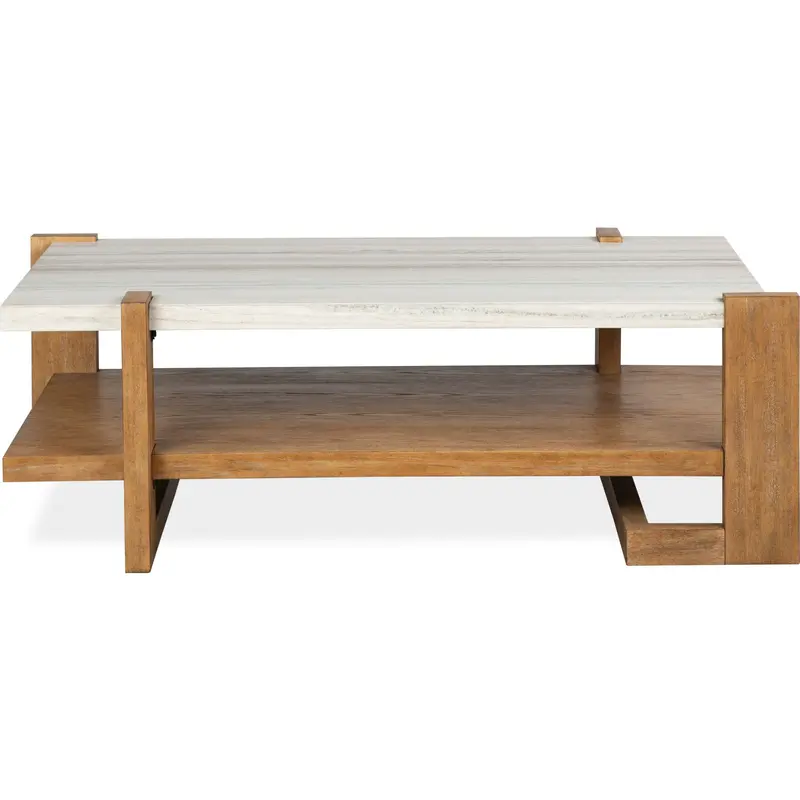 Carrington Honey Wheat Wood Coffee Table 1