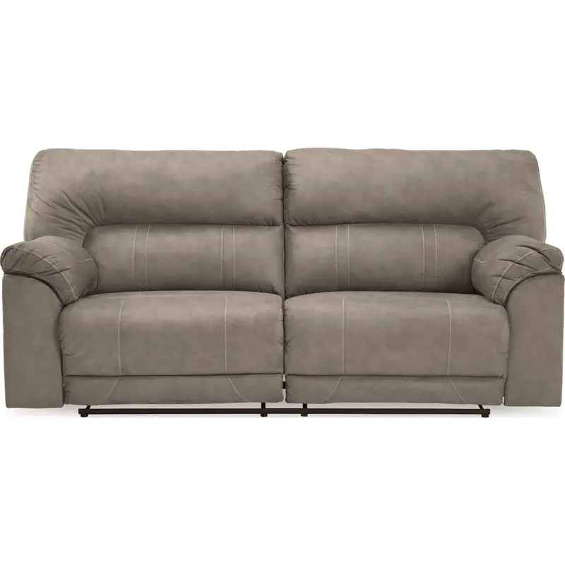 Cavalcade Slate Gray Reclining Sofa – Three-Seater Design 1