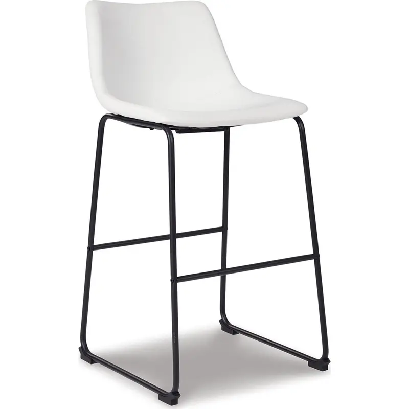 Centiar White Barstool With Upholstered Seat – Model D372-730 1