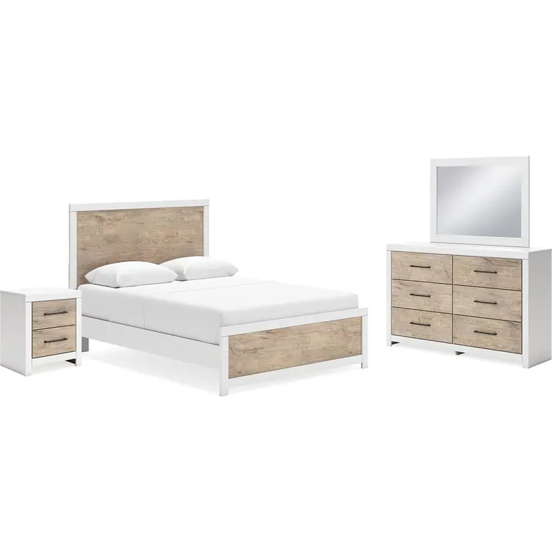 Charbitt Two-Tone 6-Piece Queen Panel Bedroom Set 1