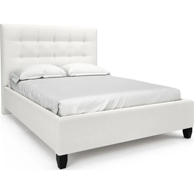 Chelsea Upholstered Bed Frame – Comrade Fabric, Stylish Platform Design 1