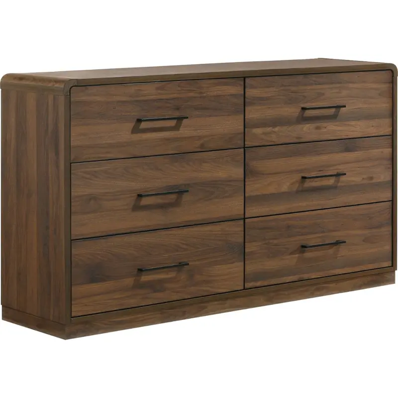 Chester Walnut 6-Drawer Dresser With Soft-Close Hardware 1