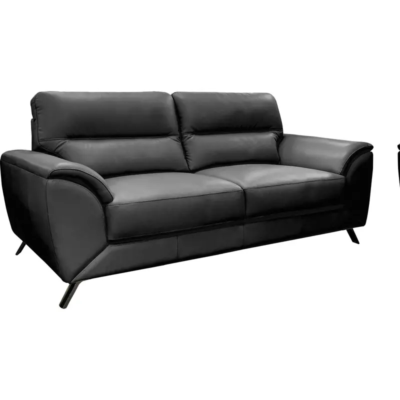 Clara Modern Sofa In Dark Grey Fabric 1