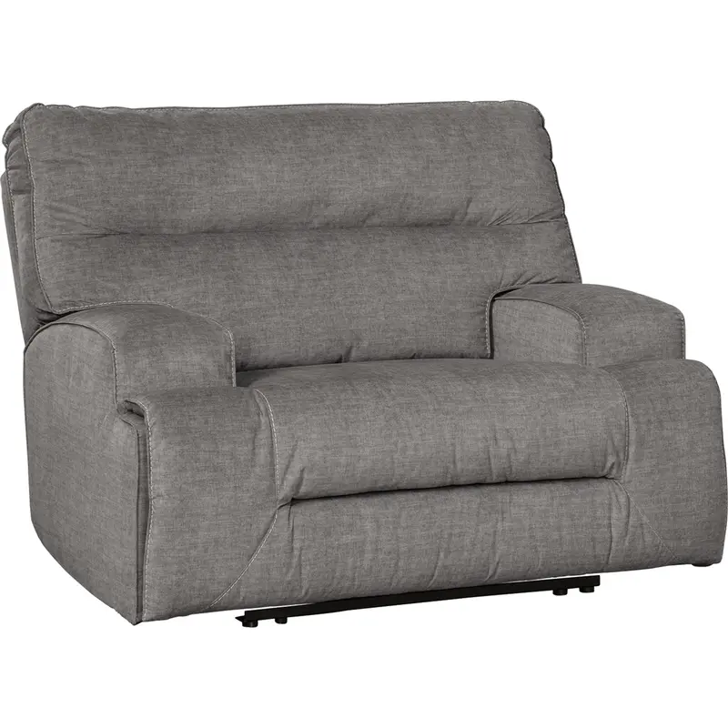 Coombs Charcoal Wide-Seat Power Recliner 1