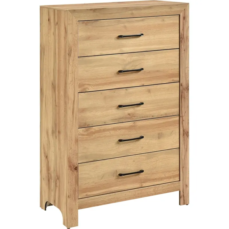 Corbin 6-Drawer Chest Of Drawers In Natural Wood Tone 1