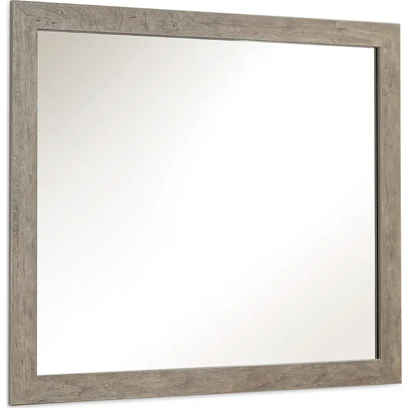 Culverbach Minimalist Wall Mirror In Soft Gray Frame 1