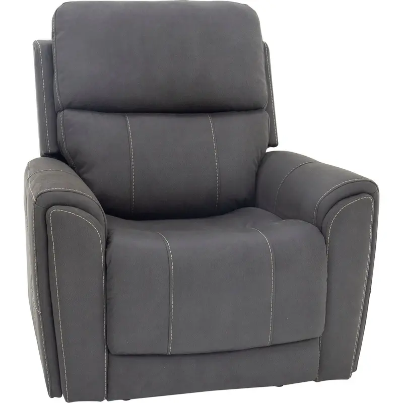 Damon Stonewash Gunmetal Power Reclining Loveseat 1