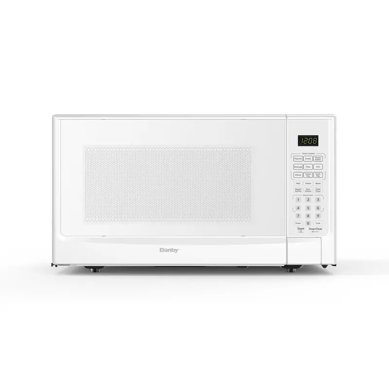 Danby 1.4 Cu. Ft. Microwave – Sensor Cooking, White Countertop Model 1