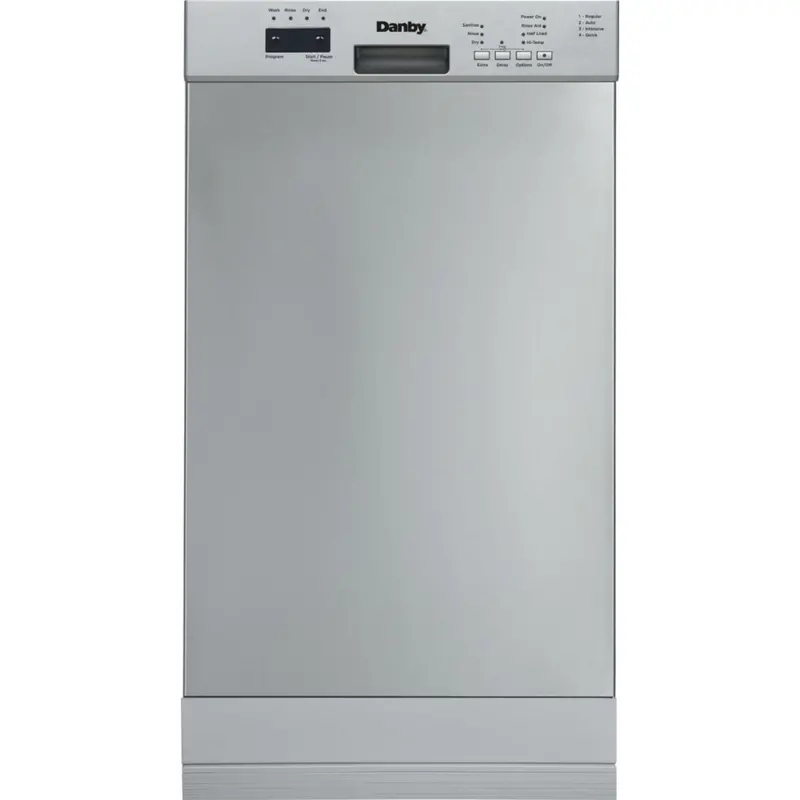 Danby 18-Inch Built-In Dishwasher – Stainless Steel (Ddw18D1Ess) 1
