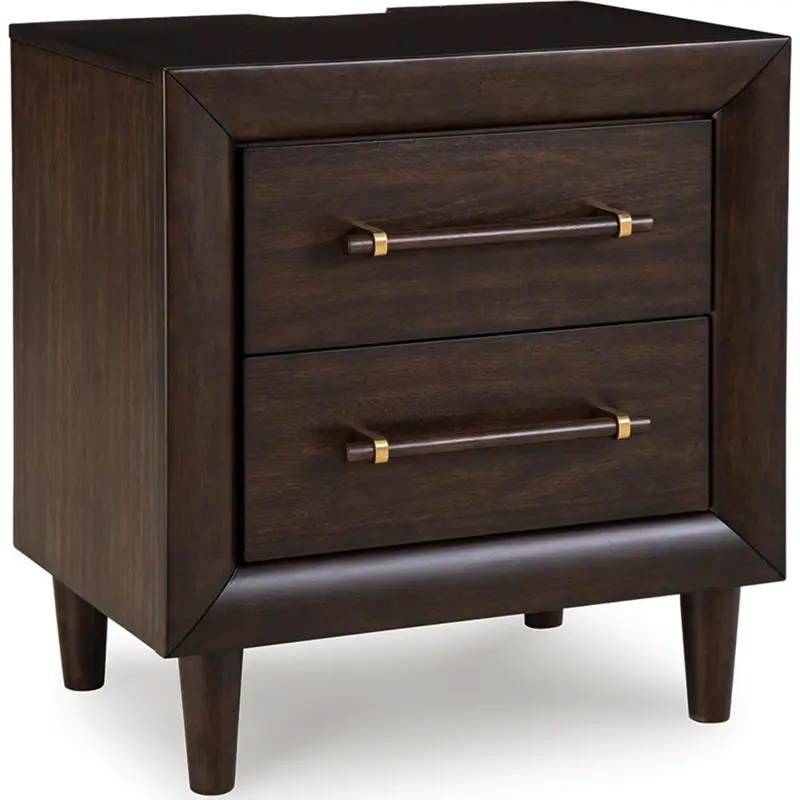 Dantenton Merlot Nightstand With Sleek Bedroom Styling 1