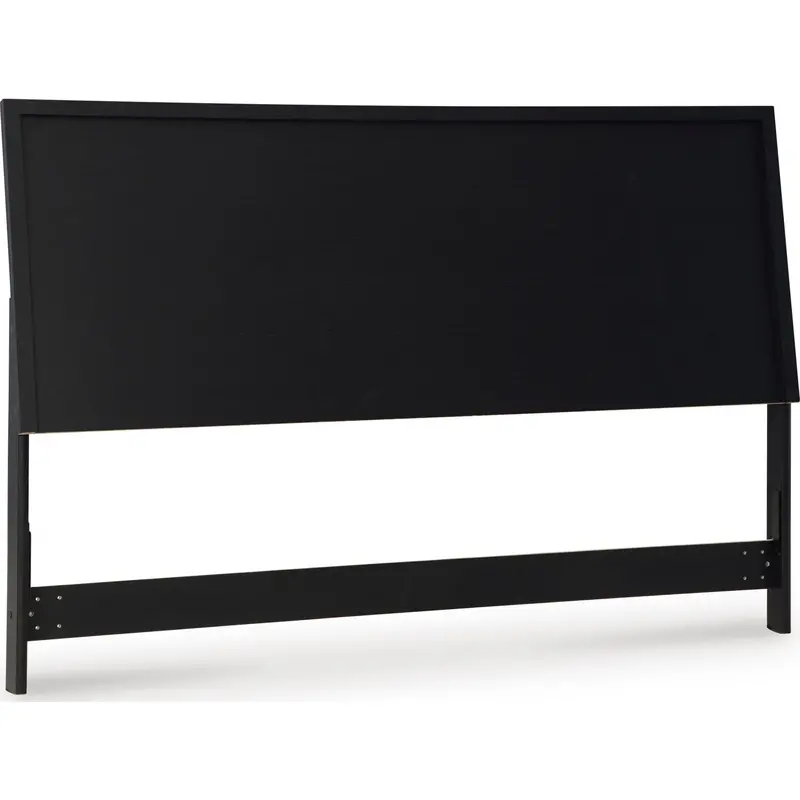 Danziar Sleek Black Panel-Style Headboard For Queen Beds 1