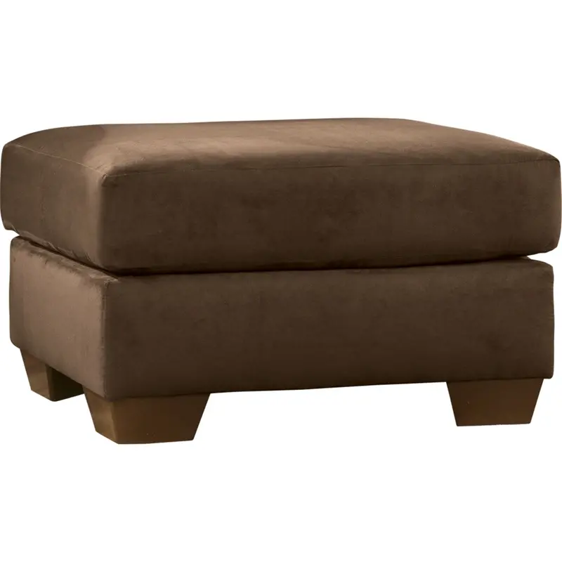 Darcy Ii Tufted Ottoman In Café Brown 1