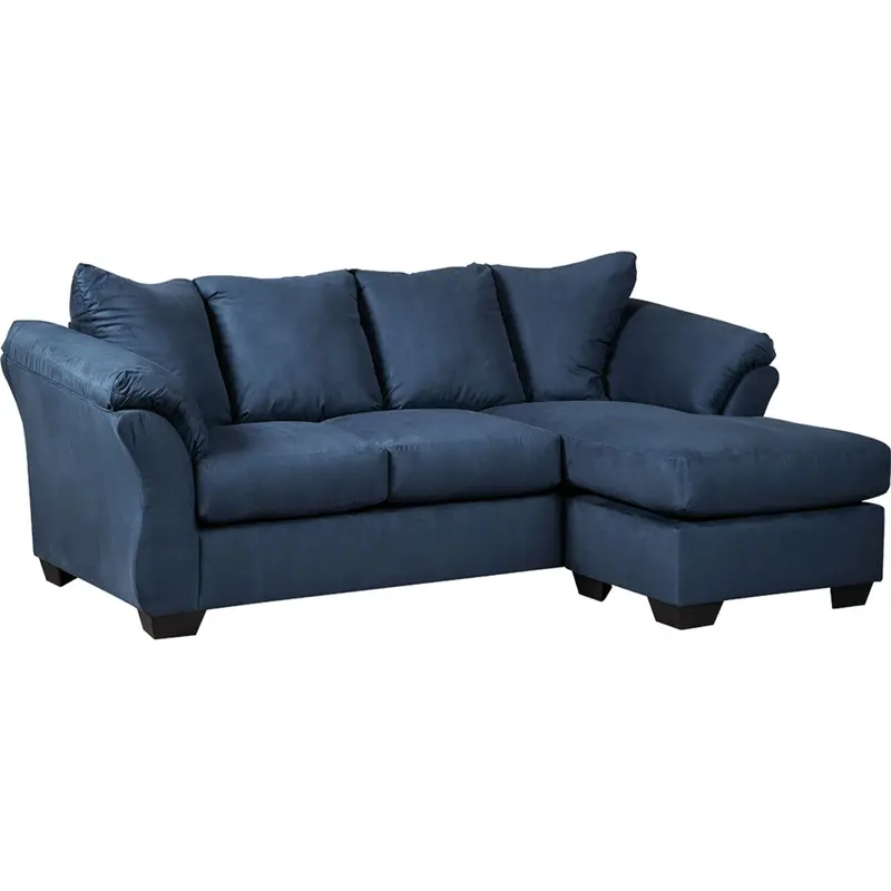 Darcy Sofa With Chaise Extension – Navy Blue Upholstery 1