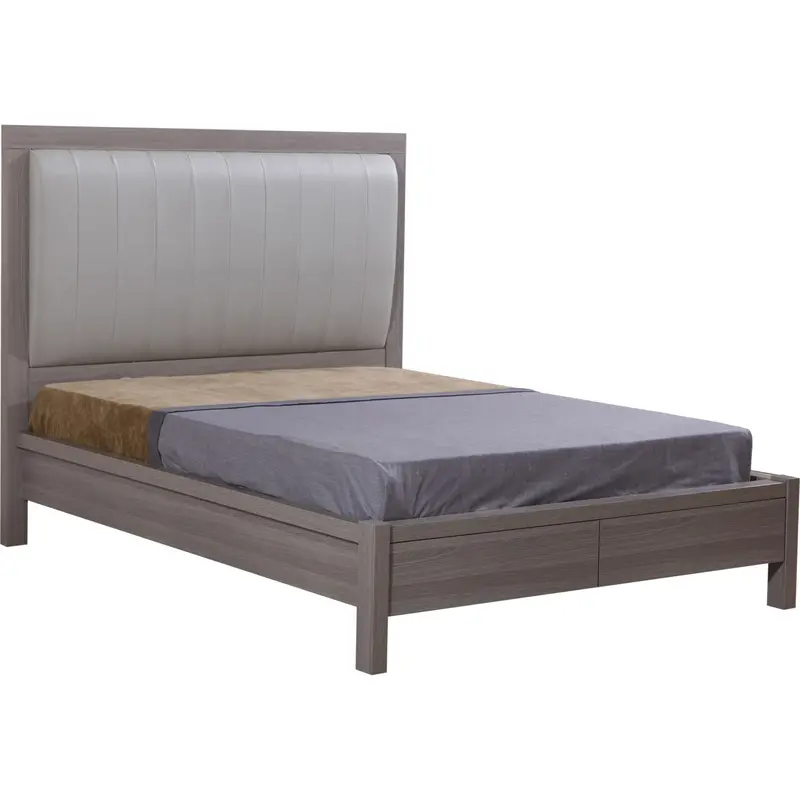 Daytona Light Grey Upholstered Storage Bed 1