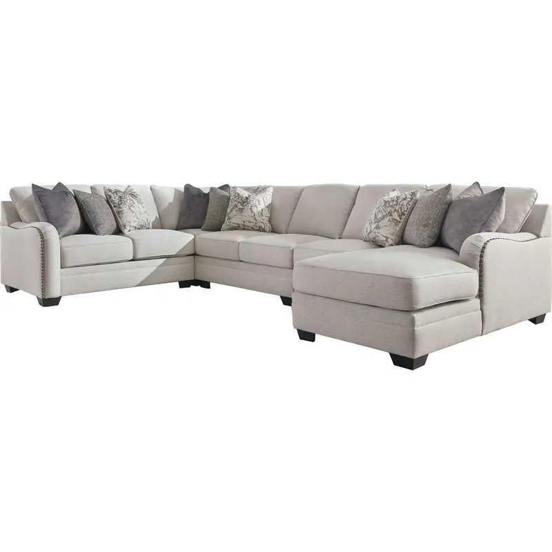 Dellara 5-Piece Modular Sectional Sofa With Chaise Seat 1