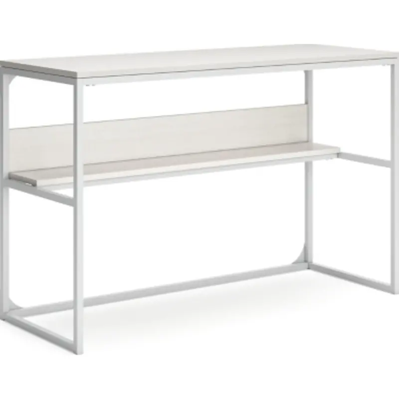 Deznee Minimalist White Home Office Desk 1