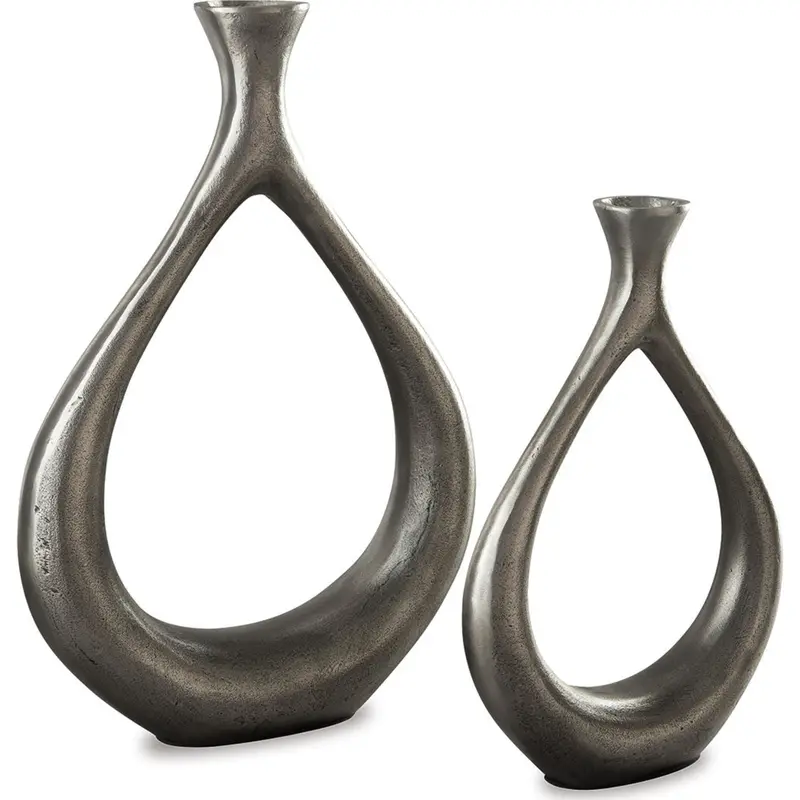 Dimaia Ceramic Vase Pair – Minimalist Tabletop Accents (Set Of 2) 1