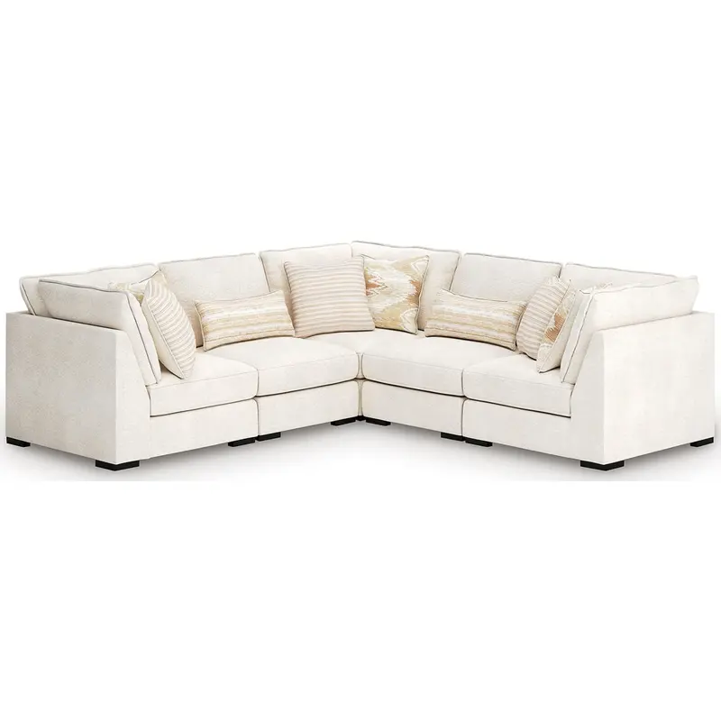 Donelson Creek Vanilla 5-Piece Sectional Sofa 1