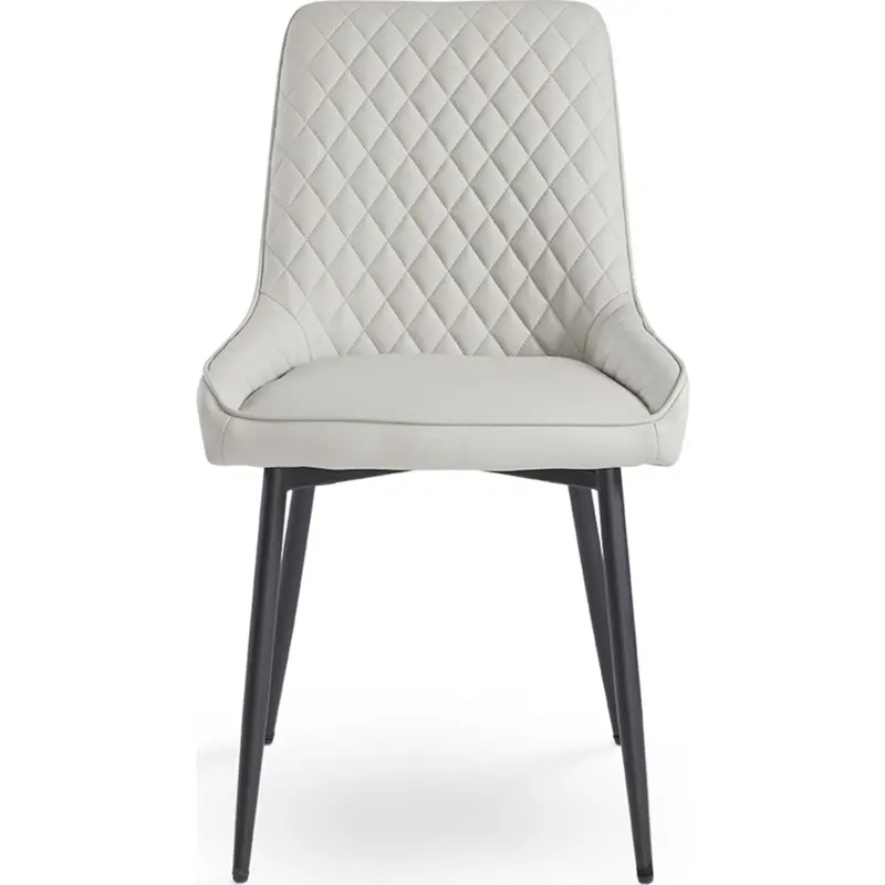 Drake Light Grey Side Chair – Modern Upholstered Accent Seat 1