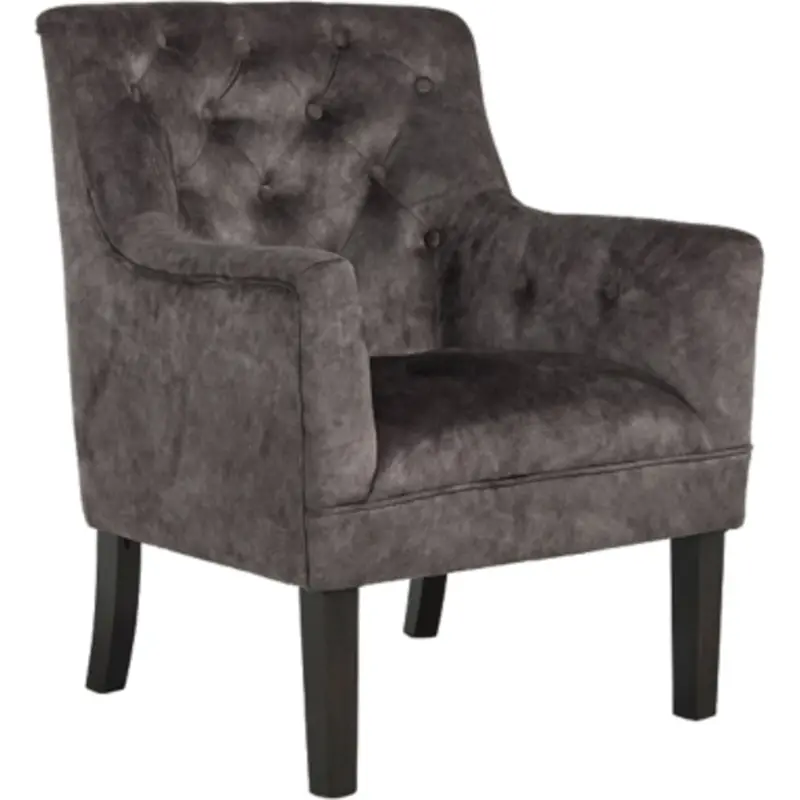 Drakelle Charcoal Gray Accent Chair – Contemporary Lounge Design 1