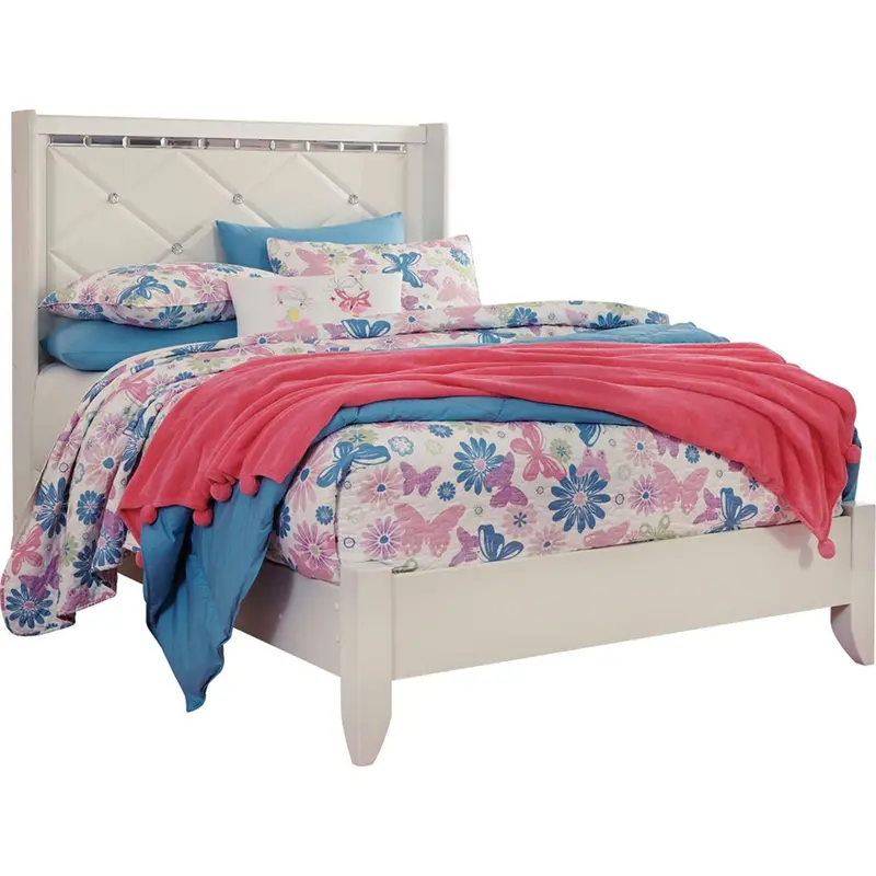 Dreamur Full-Size Bed Frame – Champagne Metallic Finish 1