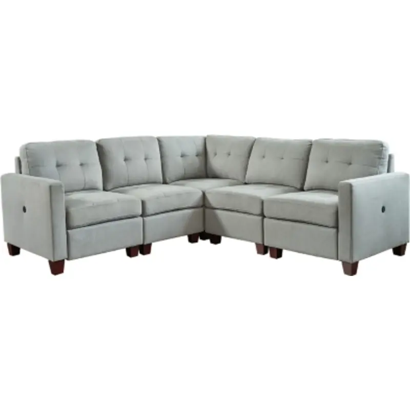 Edlie Deluxe 5-Piece Sectional – Fully Configurable Modular Seating Arrangement 1