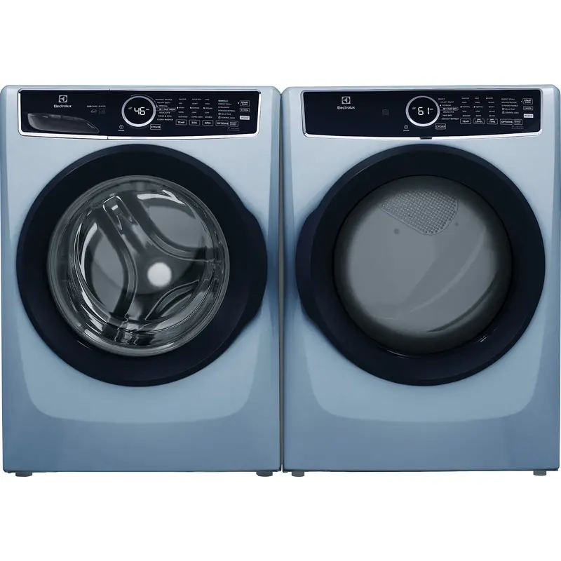 Electrolux Elfw7437Ag & Elfe743Cag – Glacier Blue Front-Load Washer And Dryer Pair 1