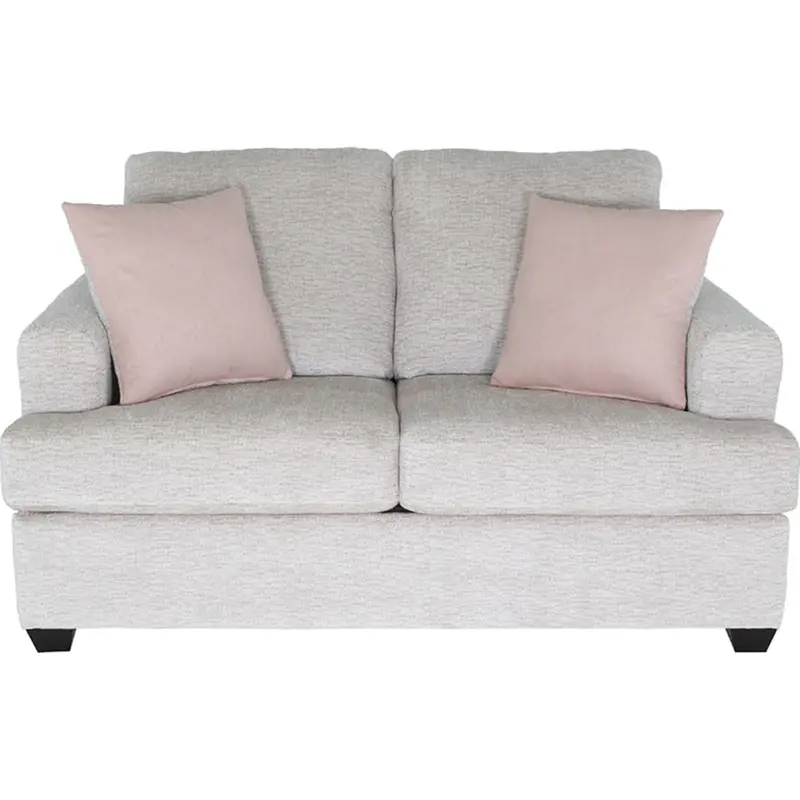 Ella Loveseat – Linen-Like Sand Fabric, Compact Two-Seater 1