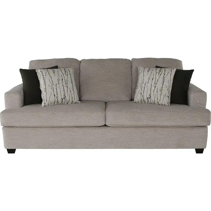 Ella Modern Sofa In Living Sand Fabric – Mid-Century Inspired Living Room Seating 1