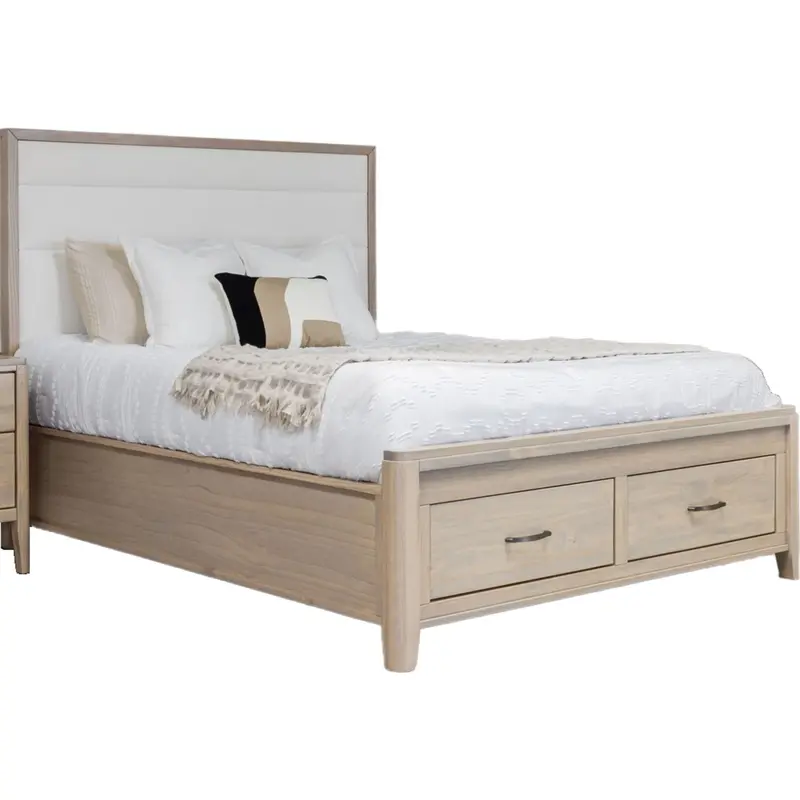 Ellesmere Champagne And White Storage Bed Featuring Dual Under-Bed Drawers 1
