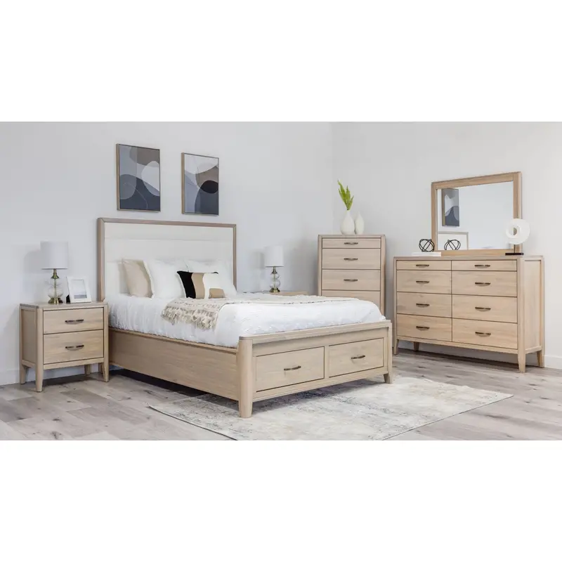 Ellesmere Champagne And White Storage Bedroom Set (6-Piece) 1