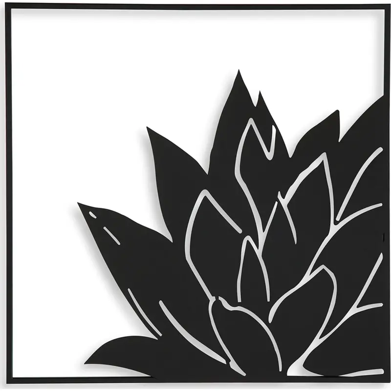 Ellyse Square Wall Art – 24-Inch X 24-Inch Contemporary Decorative Panel 1